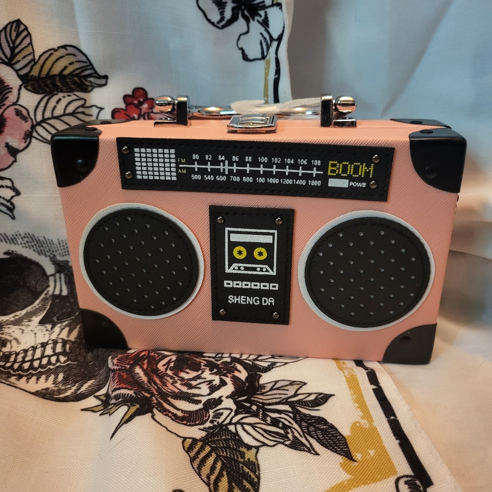 NWT MINI BOOM BOX PURSE